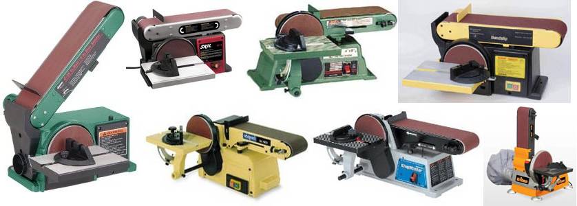 belt sander, benchtop with narrow belt --- This is a benchtop belt sander 